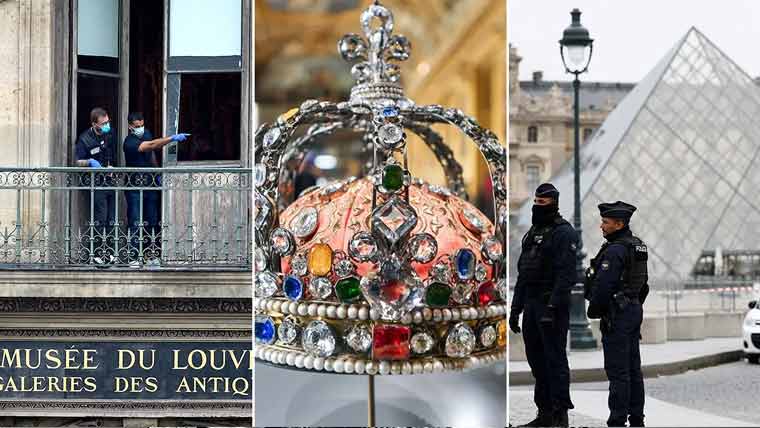 تاریخی میوزیم، 7منٹ میں 8زیورات چوری، فرانسیسی حیران
