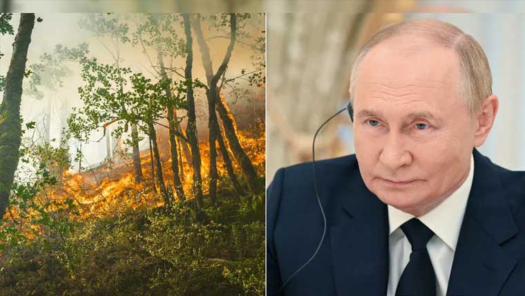 یوکرین کا ڈرون حملہ، پیوٹن کے  محل کے قریب آگ بھڑک اٹھی