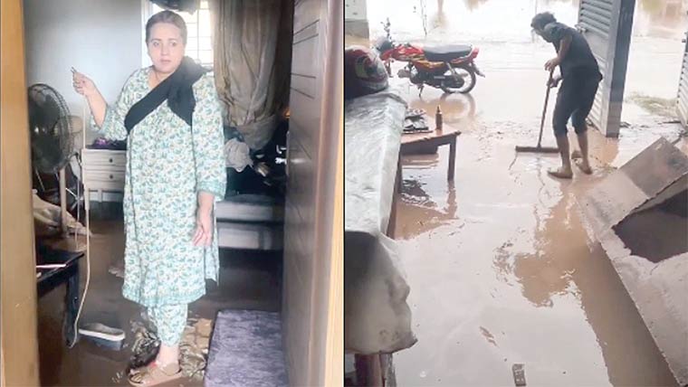  اداکارہ و گلوکارہ عارفہ صدیقی کا گھر بھی سیلاب سے متاثر 