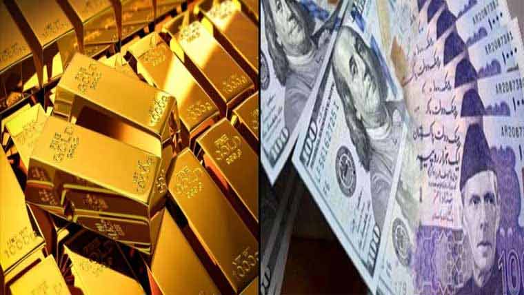 ڈالر کے مقابلے روپیہ تگڑا، سونے کی قیمت میں استحکام 