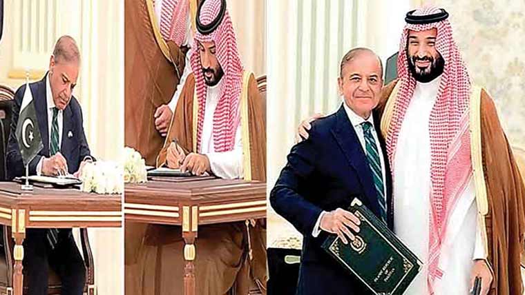 ایک ملک کیخلاف جارحیت کو دونوں ملکوں کیخلاف جارحیت تصور کیا جائیگا : پاکستان اور سعودی عرب میں مشترکہ دفاع کا تاریخی معاہدہ 