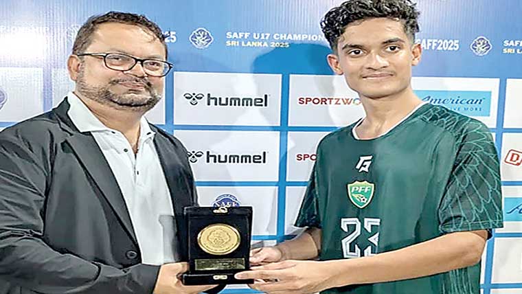  بنگلہ دیش کوشکست،نڈر 17ساف فٹبال چیمپئن شپ بھارت کے نام 