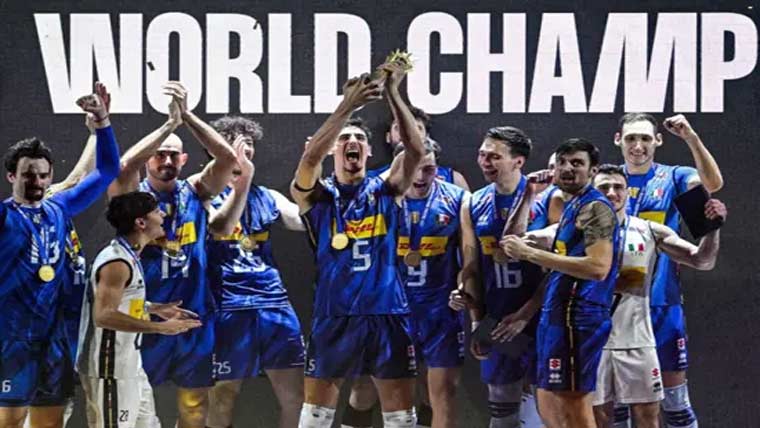 اٹلی نے والی بال مینز  ورلڈ چیمپئن شپ جیت لی
