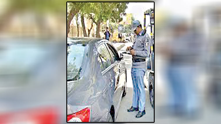 21گاڑیوں کے چالان 