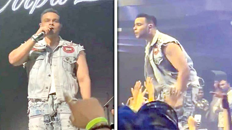 بھارتی گلوکار نے کنسرٹ کے دوران مداح پر تھوک دیا 