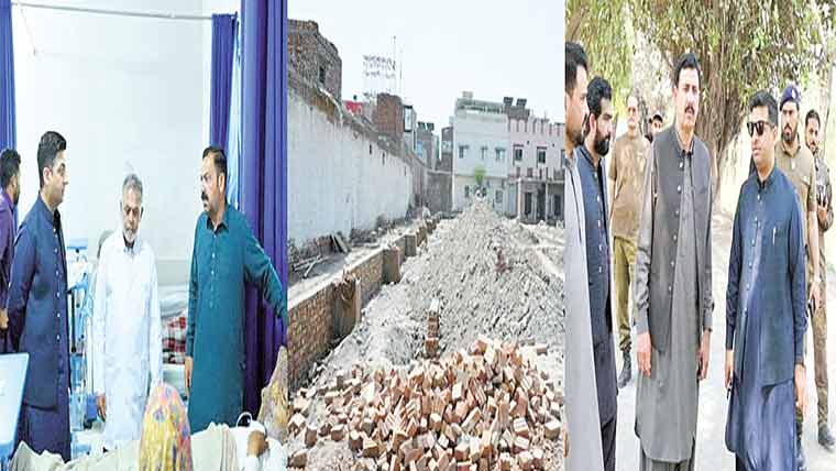 ڈپٹی کمشنر کیپٹن (ر) ندیم ناصر  نے تحصیل سمندری کا دورہ 