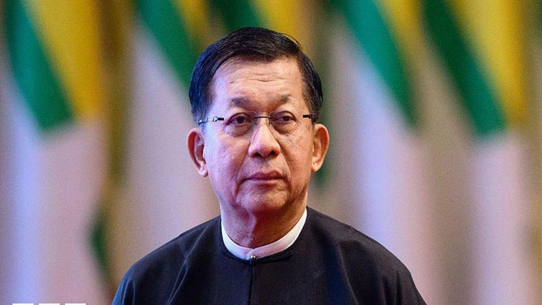 میانمار :سابق فوجی سربراہ من آنگ ہلائنگ نائب صدر منتخب