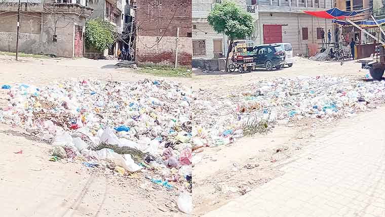سیالکوٹ ویسٹ مینجمنٹ کمپنی کی غفلت کے باعث اندرون شہر جگہ جگہ کوڑے کے ڈھیر لگے ہوئے ہیں