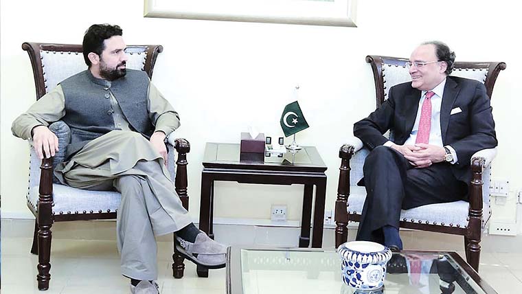 وزیر خزانہ سے وزیر اعلیٰ پختونخوا کی ملاقات، تعاون پر اتفاق 