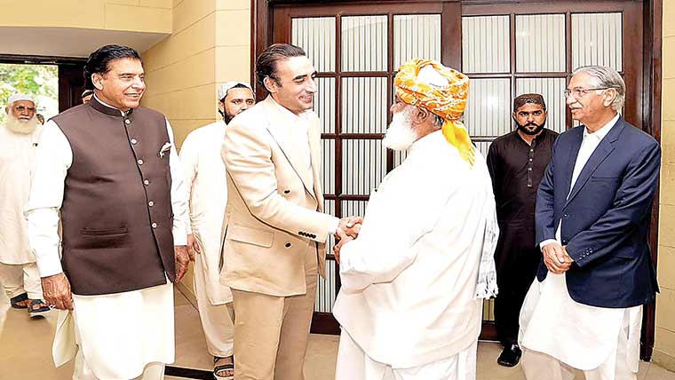 بلاول فضل الرحمن ملاقات، سیاسی صورتحال پرگفتگو