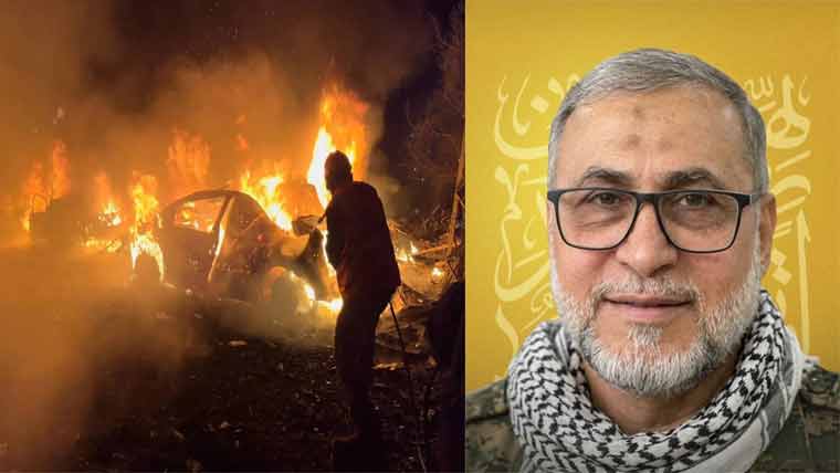 لبنان :اسرائیلی حملے ،حزب اللہ  کمانڈریوسف ہاشم سمیت 7شہید 