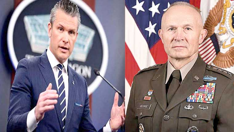 ایران جنگ میں ناکامی : امریکی وزیر دفاع نے فوج کے سربراہ کو جبری ریٹائر کرکے گھر بھیج دیا 
