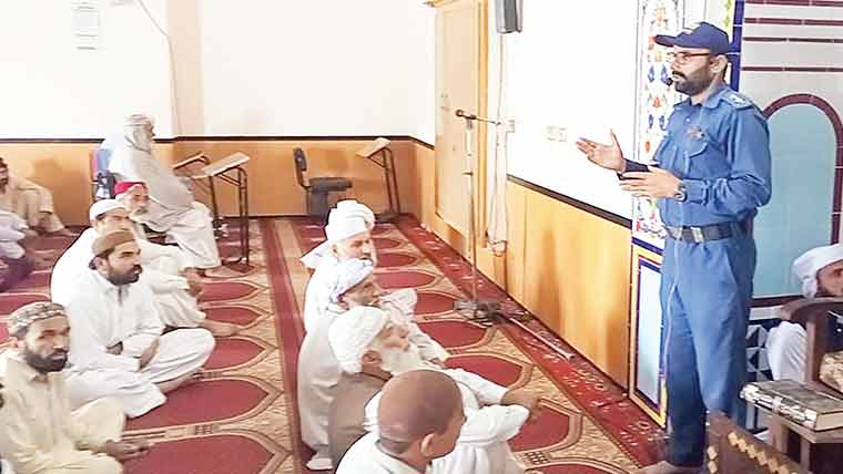  روڈ سیفٹی کے حوالے سے  آگاہی لیکچر کا اہتمام 