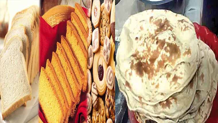 سادہ روٹی 5 روپے مہنگی ، بیکری آئٹمز کی قیمتوں میں بھی اضافہ