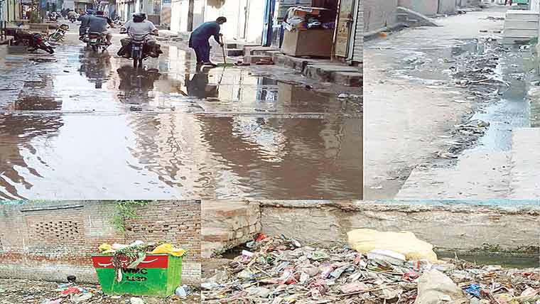  حافظ آباد:کوڑے کے ڈھیر ، نکاسی آب کی صورتحال ابتر 