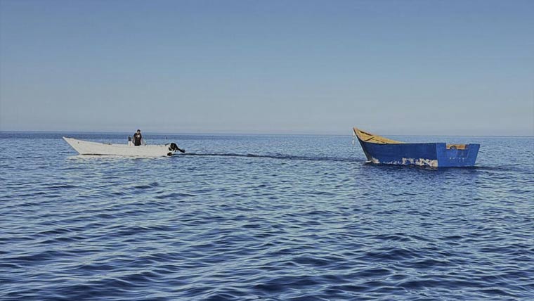 بحیرہ روم میں مہاجر کشتی ڈوب  گئی ،2ہلاک،71لاپتا