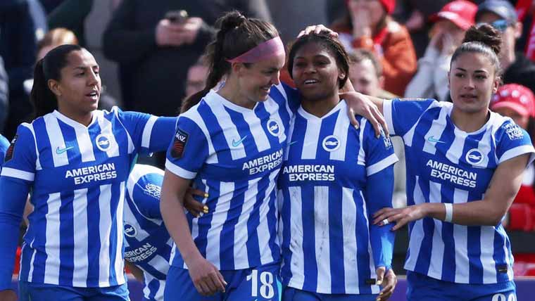 ویمنز ایف اے  کپ برائٹن کی ٹیم  سیمی فائنل میں داخل