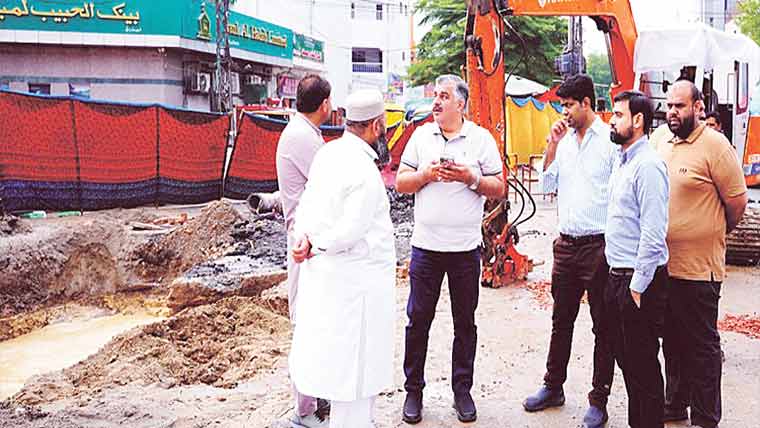 ایم ڈی واساکا بارشی پانی کی نکاسی کیلئے اقدامات کا جائزہ