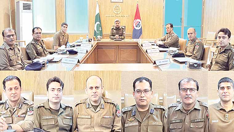 آر پی او کی زیر صدارت کمانڈ کانفرنس ،انسداد جرائم تجاویز پر غور