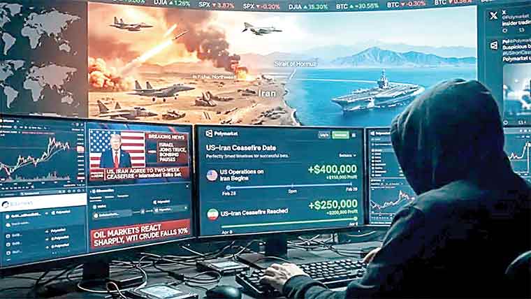 ایران امریکا جنگ بندی پر شرط لگانیوالا کروڑ پتی بن گیا