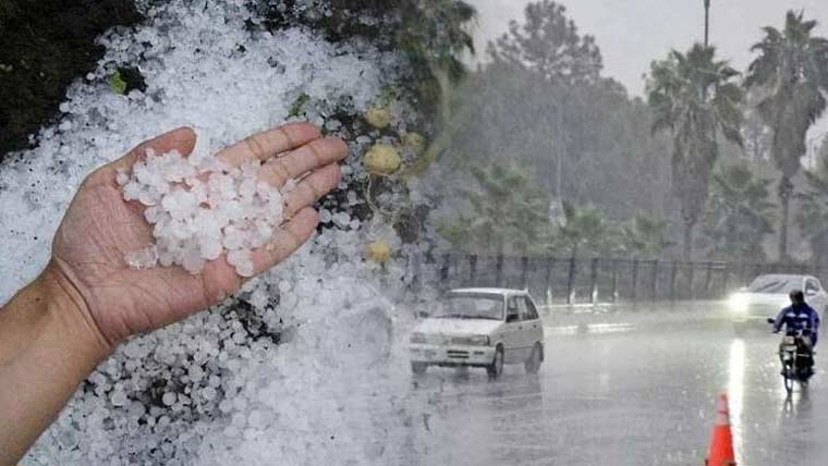  لاہور سمیت مختلف علاقوں میں  آج بارش،ژالہ باری کا امکان