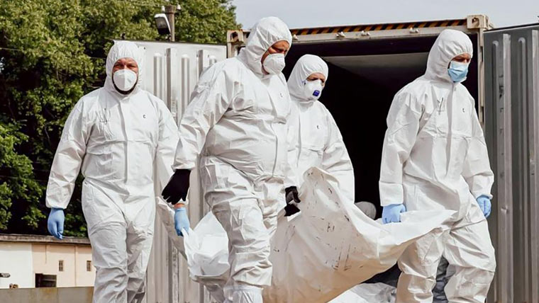  روس نے 1000فوجیوں کی  لاشیں یوکرین کو واپس کر دیں