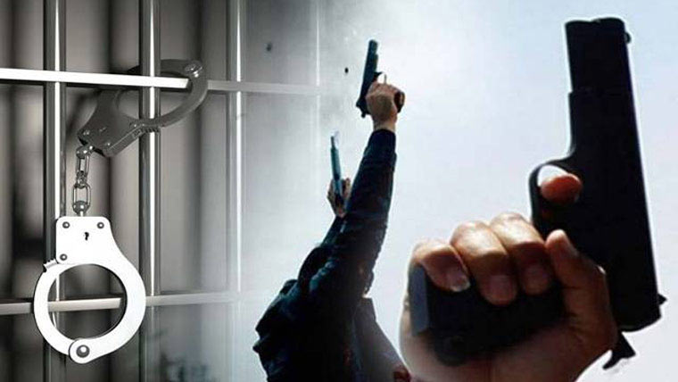  ہوائی فائرنگ کرنے پر  ملزم گرفتار ، پسٹل برآمد