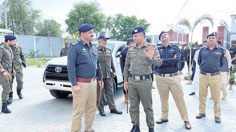  آر پی او ڈی آئی خان کا بین الصوبائی ، بارڈر پوسٹوں کا دورہ