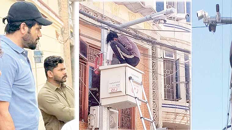 وزیرآباد میں سیف سٹی کیمروں کی تنصیب کا آغاز کر دیا گیا
