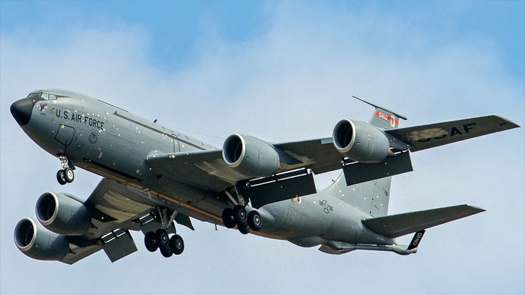 ایرانی حملوں میں متاثر امریکی  ٹینکر طیارہ برطانیہ پہنچ گیا