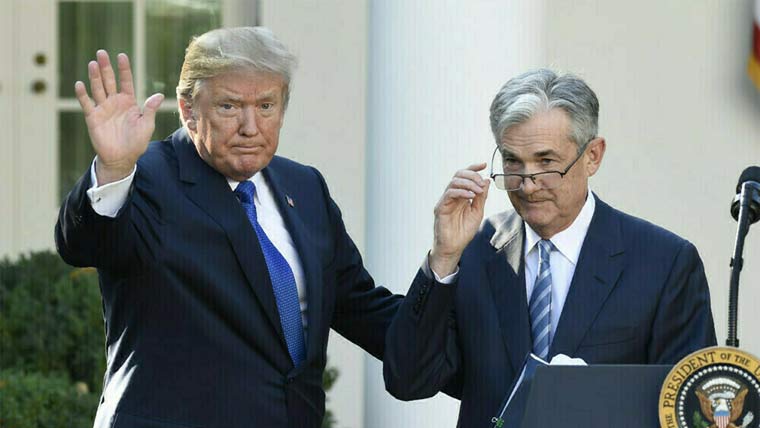 ٹرمپ کی امریکی مرکزی بینک کے  چیئرمین کو برطرف کرنے کی دھمکی