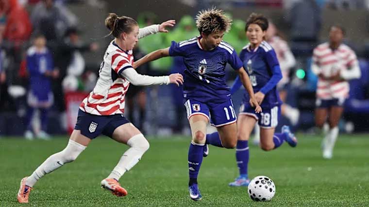 ویمنز فٹ بال،جاپان نے امریکا  کے خلاف تاریخی فتح حاصل کرلی