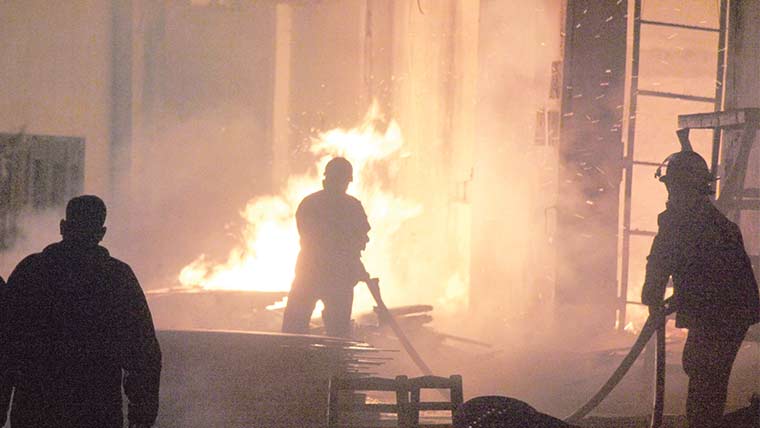 کیٹل فارم میں آتشزدگی