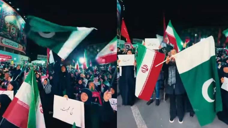 تہران میں پاکستان سے  اظہار تشکر کیلئے ریلی نکالی گئی