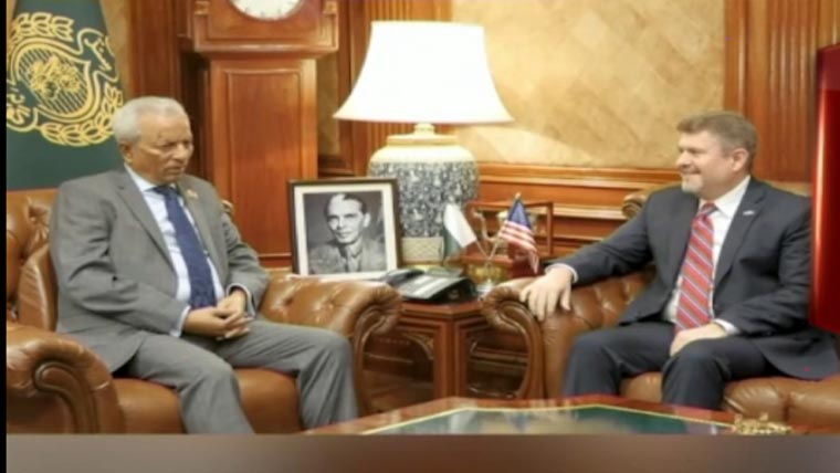 گورنرسے امریکی  قونصل جنرل کی ملاقات
