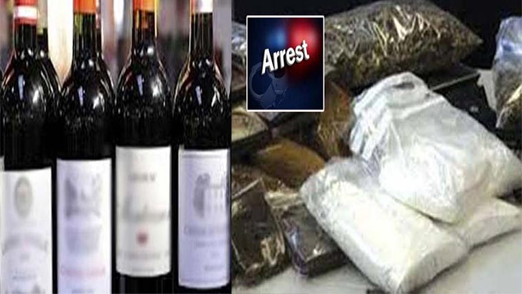 منشیات فروش گرفتار 150 لٹر  شراب ، 120 برآمد