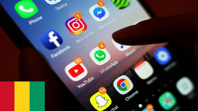 افریقی ملک گنی میں سوشل میڈیا پلیٹ  فارمز پر عائد پابندی ہٹادی گئی 