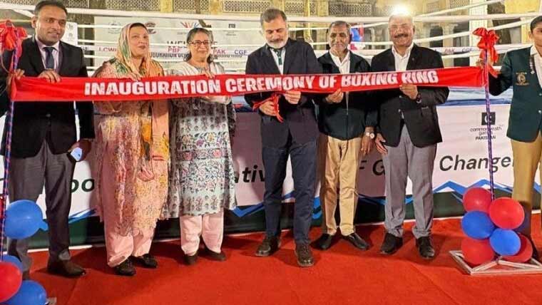  خواتین کیلئے مختص باکسنگ رنگ کا افتتاح 