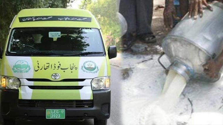 آپریشن :جعلی دودھ کی بڑی کھیپ تلف، سپلائر ٹینکر ضبط