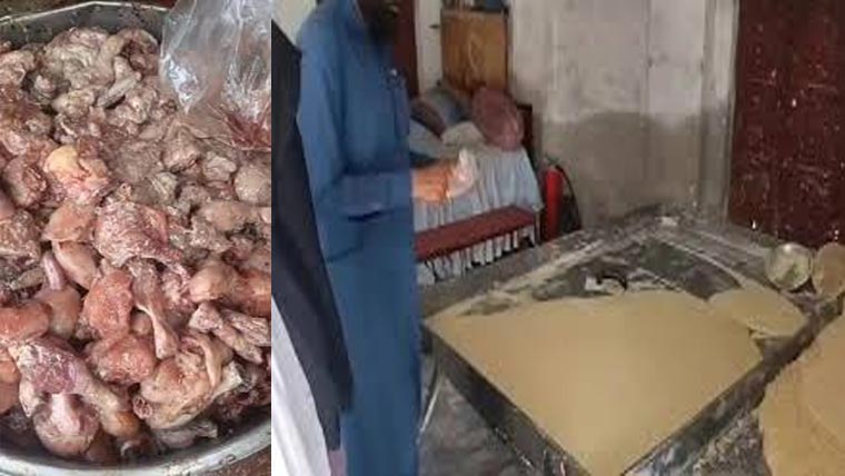 صحت دشمنوں کیخلاف ایکشن ، ساڑھے 22 من ناقص چکن برآمد