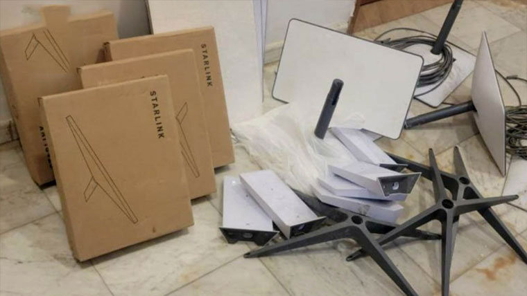 ایران :غیر قانونی سٹار لنک آلات  بر آمد، 2غیر ملکیوں سمیت 4افراد گرفتار