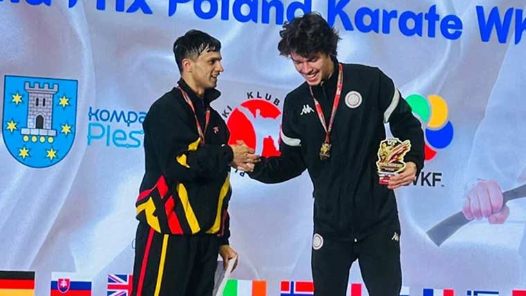  کراٹے کھلاڑی راجہ ریحان نے  پولینڈ میں چاندی کا تمغہ جیت لیا 