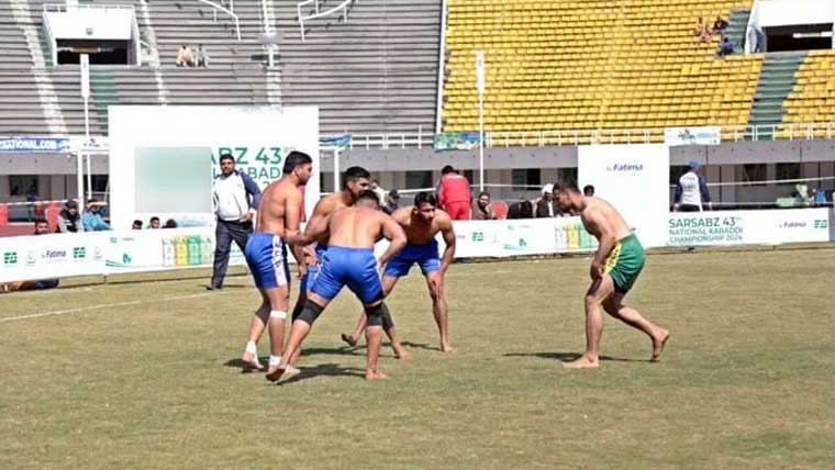  آرمی نے انٹر ڈیپارٹمنٹل نیشنل  کبڈی چیمپئن شپ جیت لی