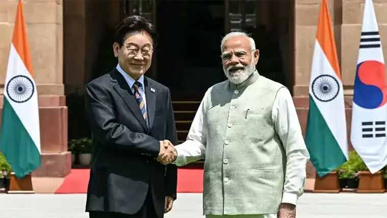 بھارت اور جنوبی کوریا کا تجارتی  حجم دگنا کرنے کا اعلان