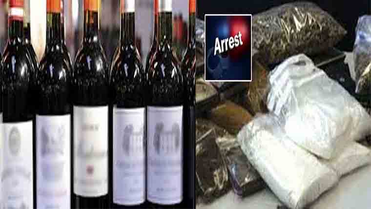 تین منشیات فروشوں گرفتار،86لٹر دیسی  شراب اور700گرام چرس بر آمد 