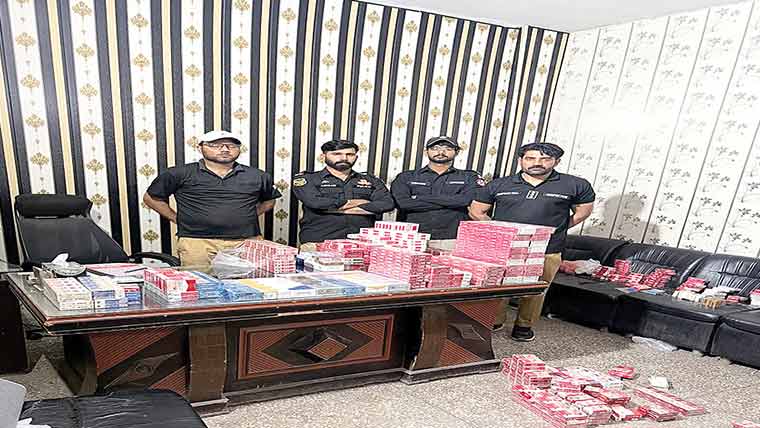  محکمہ ایکسائز نے لاکھوں روپے کے غیر قانونی سگریٹ پکڑ لئے