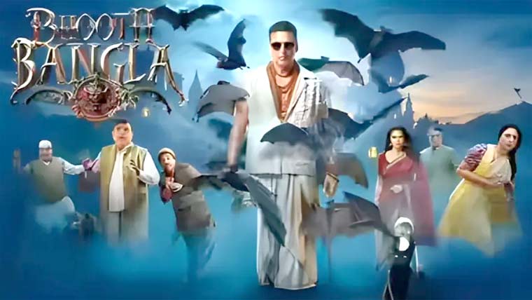 اکشے کمار ہارر کامیڈی فلم بھوت بنگلہ سے شائقین کو متاثر کرنے میں ناکام