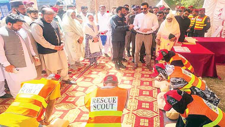 ٹو بہ :ممکنہ سیلاب کے  پیش نظر موک ایکسرسائز