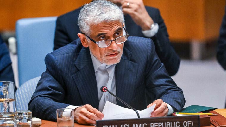 امریکی حملوں میں 5 عرب  ریاستوں کی سرزمین کے استعمال  پر ایران کا اقوام متحدہ میں احتجاج