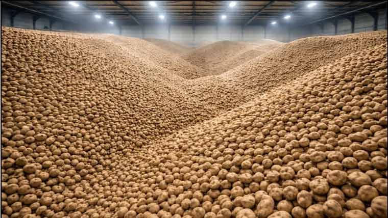 ہزاروں ٹن آلو مفت کیوں بانٹنے پڑے ،دلچسپ وجہ 